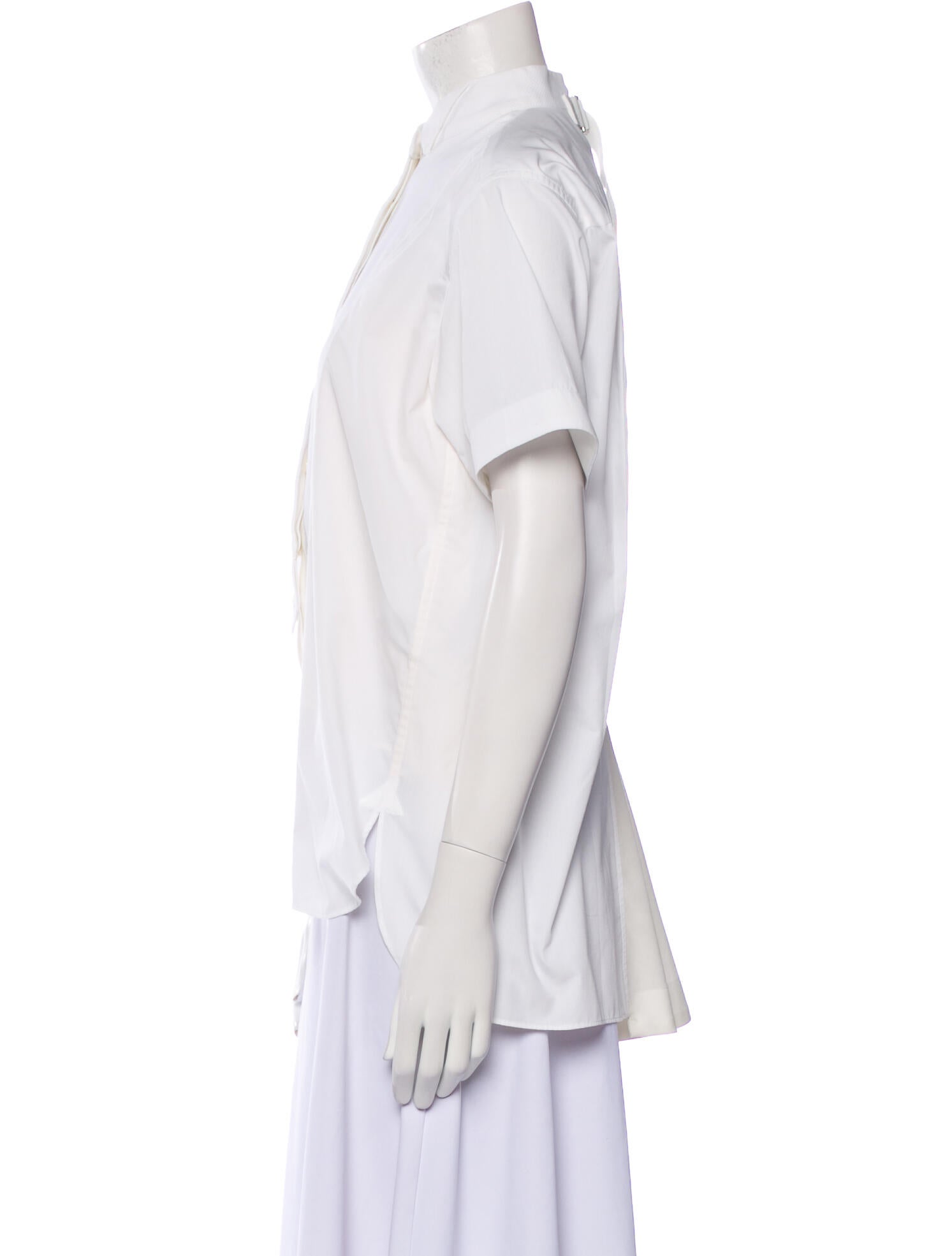 Sacai Short Sleeve Button-Up Top