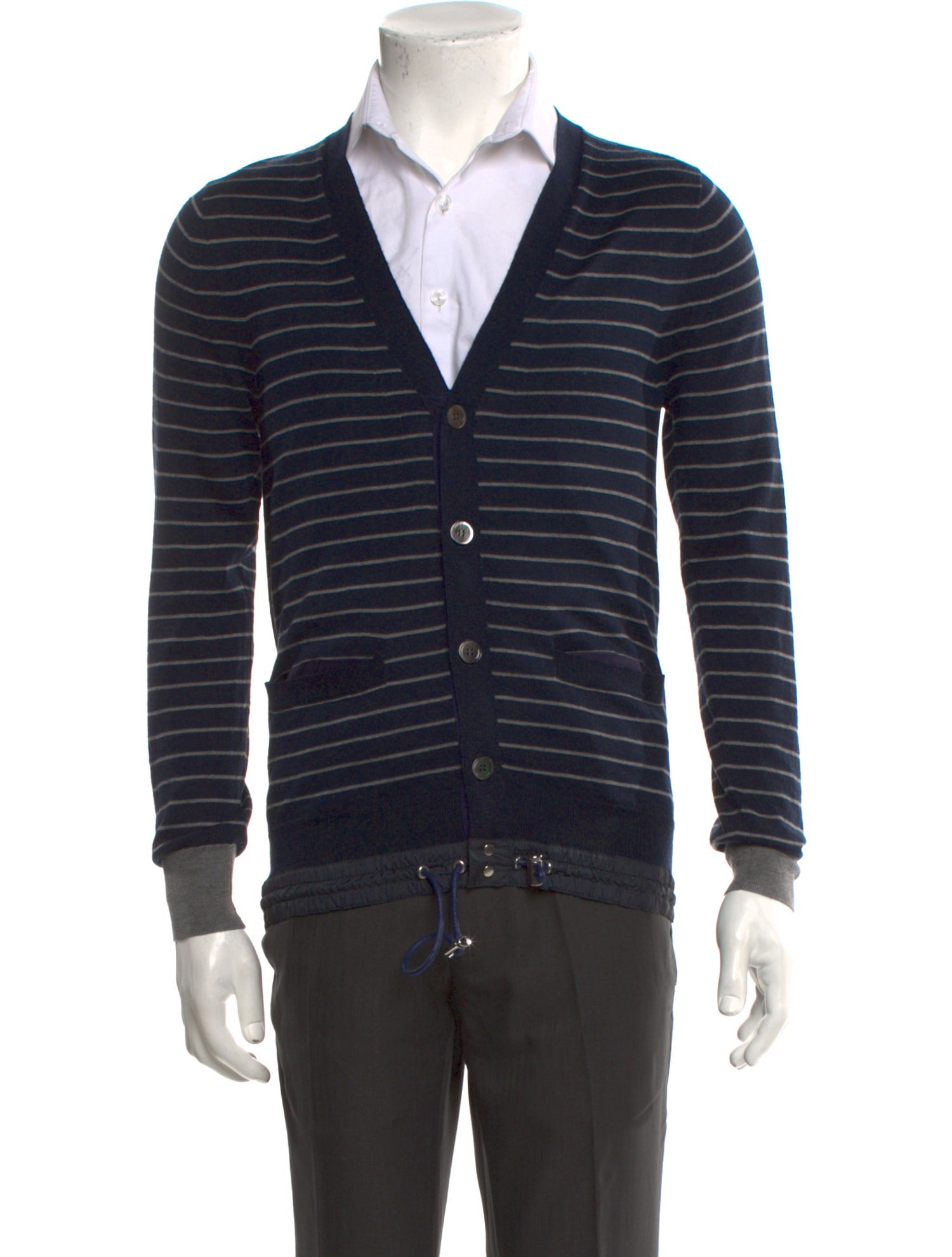 Sacai Wool Striped Cardigan