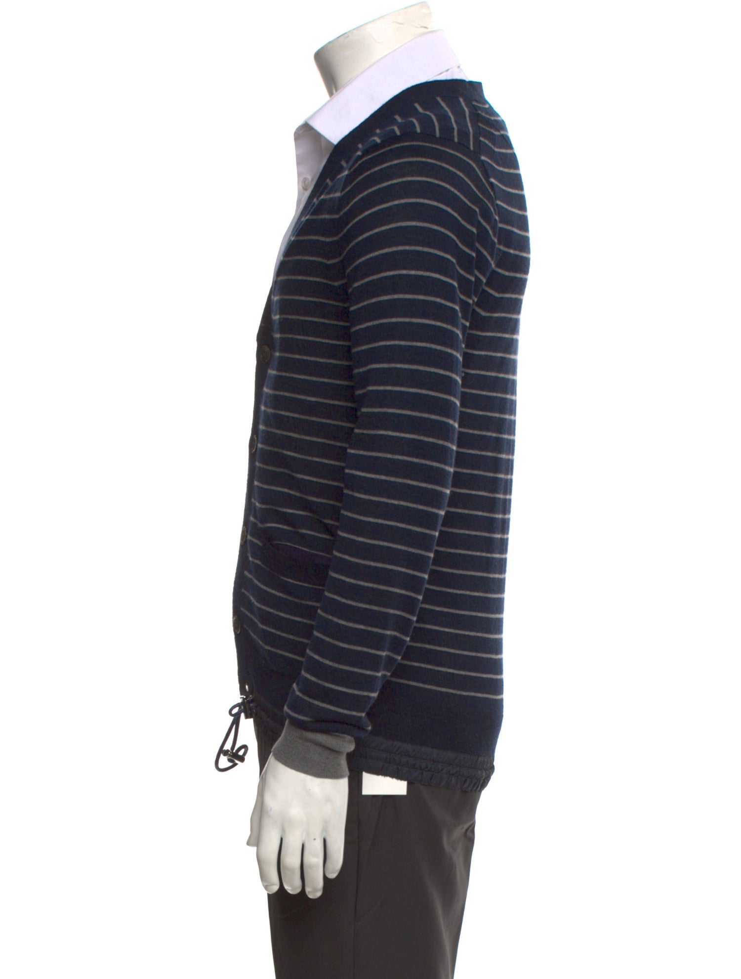 Sacai Wool Striped Cardigan