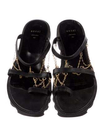 Sacai Leather Slides