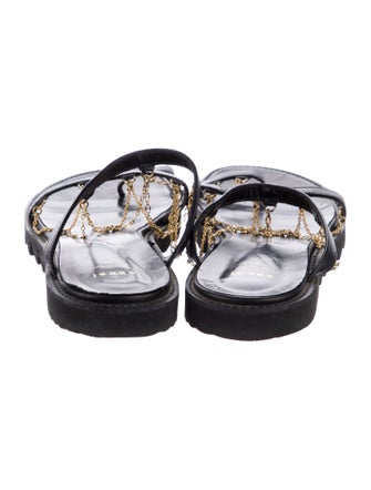 Sacai Leather Slides