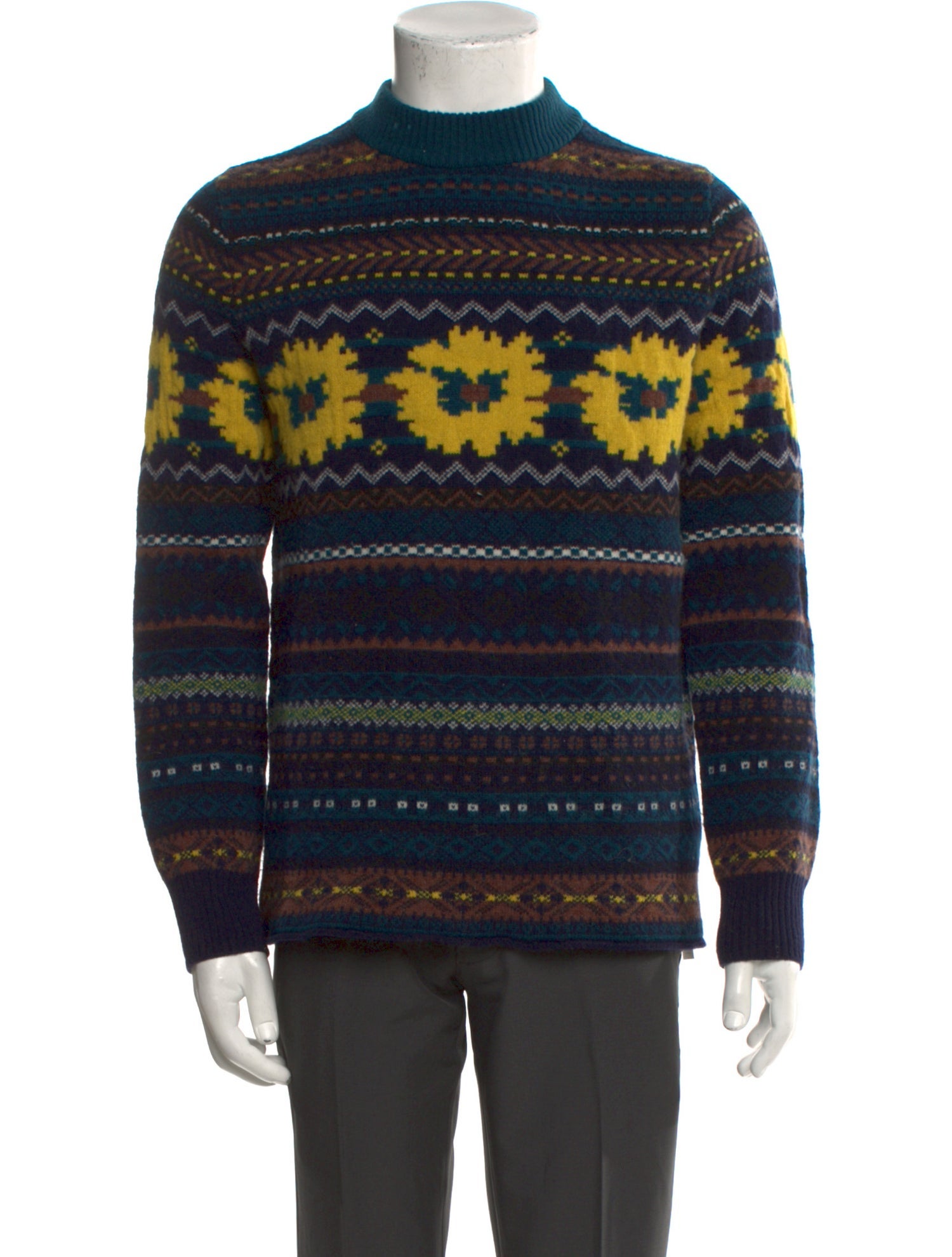 Sacai Wool Printed Pullover