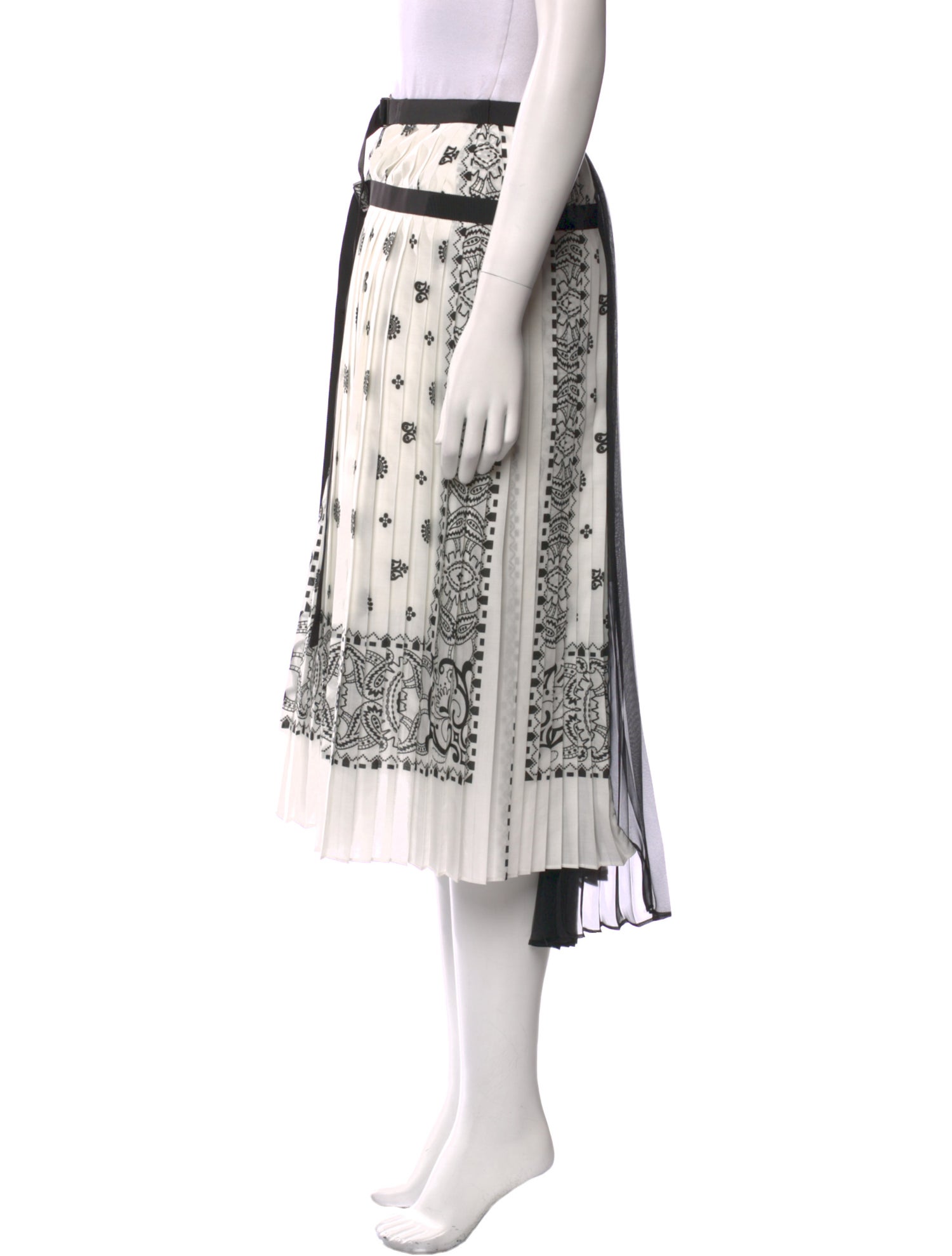 Sacai Printed Midi Length Skirt w/ Tags