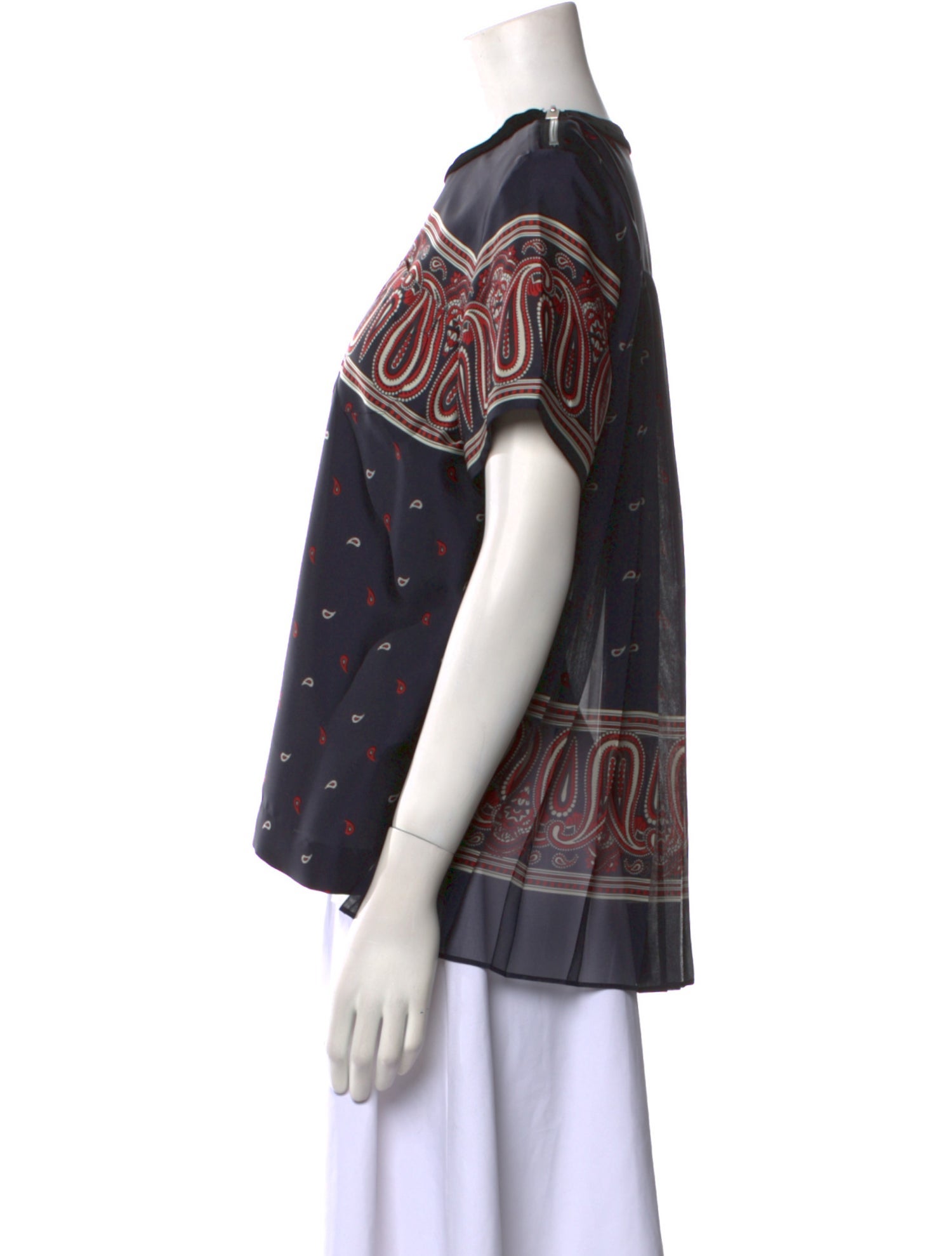 Sacai Graphic Print Crew Neck T-Shirt