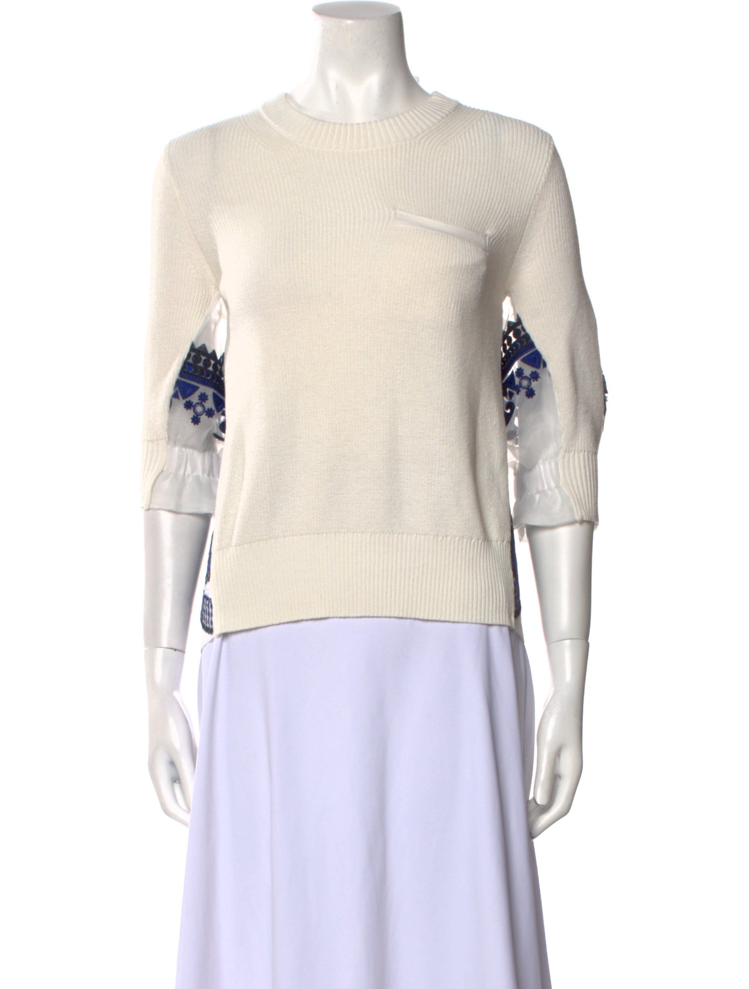 Sacai Crew Neck Sweater