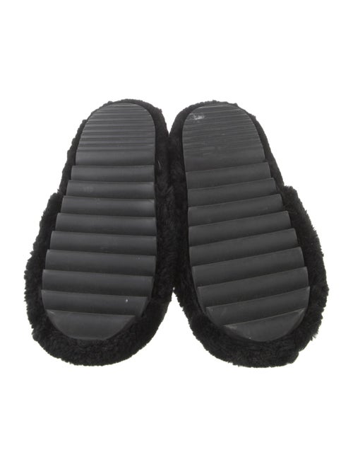 Sacai Wool Crystal Embellishments Slides