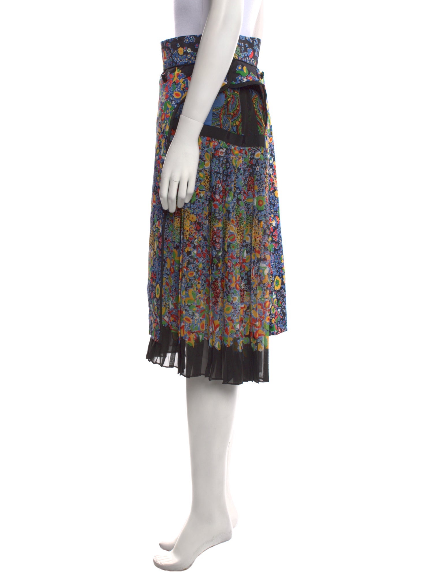 Sacai Floral Print Midi Length Skirt w/ Tags