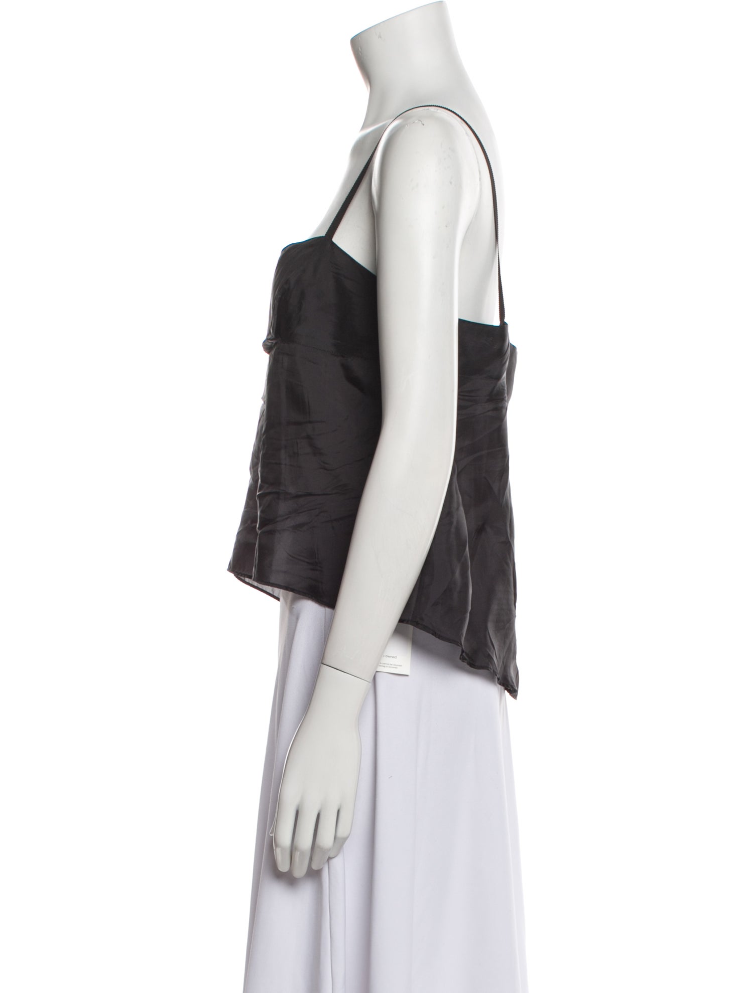 Sacai Square Neckline Sleeveless Crop Top