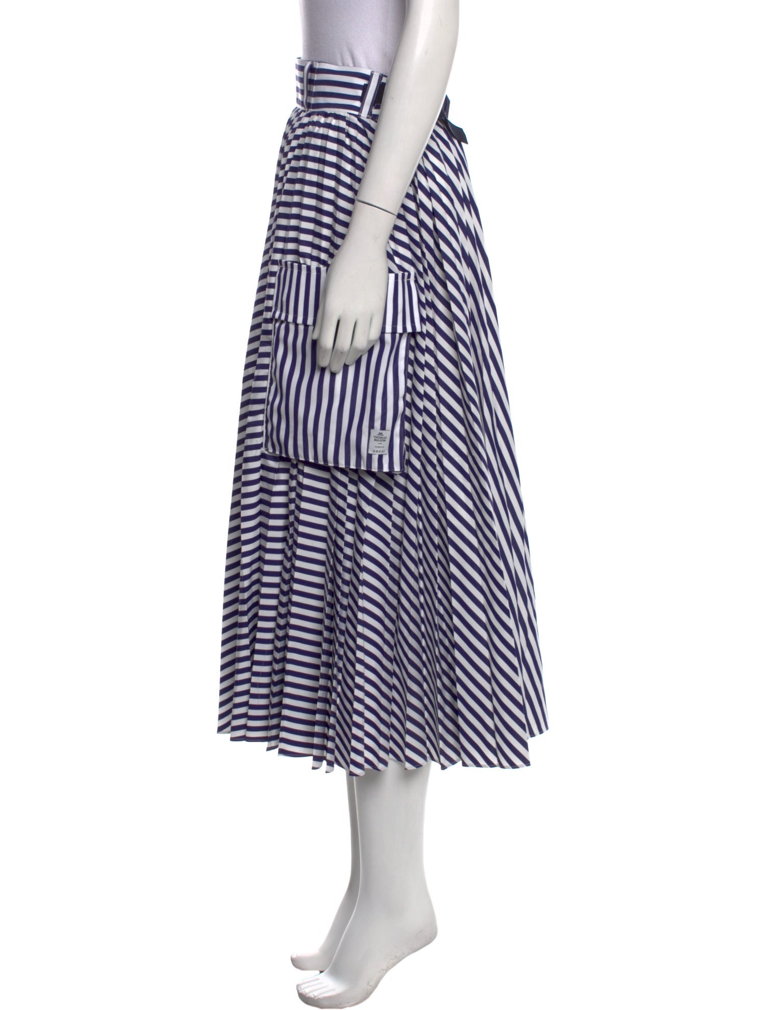 Sacai Striped Midi Length Skirt w/ Tags