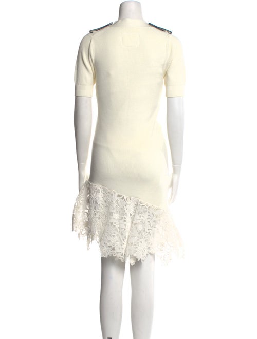 Sacai Lace Trim Embellishment Dress Set