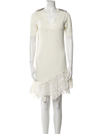 Sacai Lace Trim Embellishment Dress Set