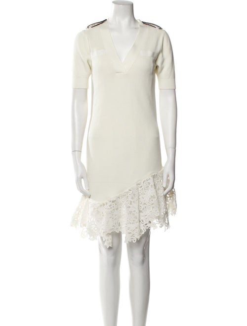 Sacai Lace Trim Embellishment Dress Set