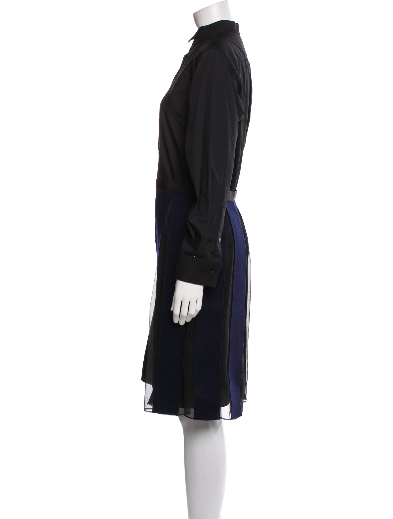 Sacai Mock Neck Knee-Length Dress