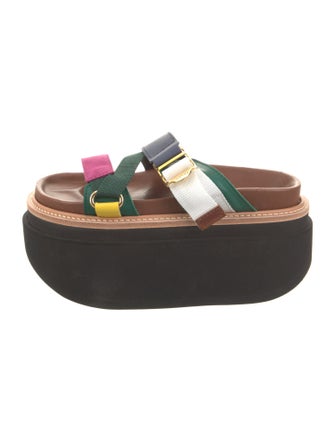 Sacai Leather Slides