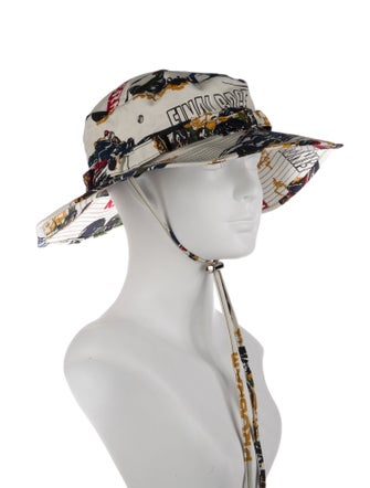 Sacai men's pattern print hat