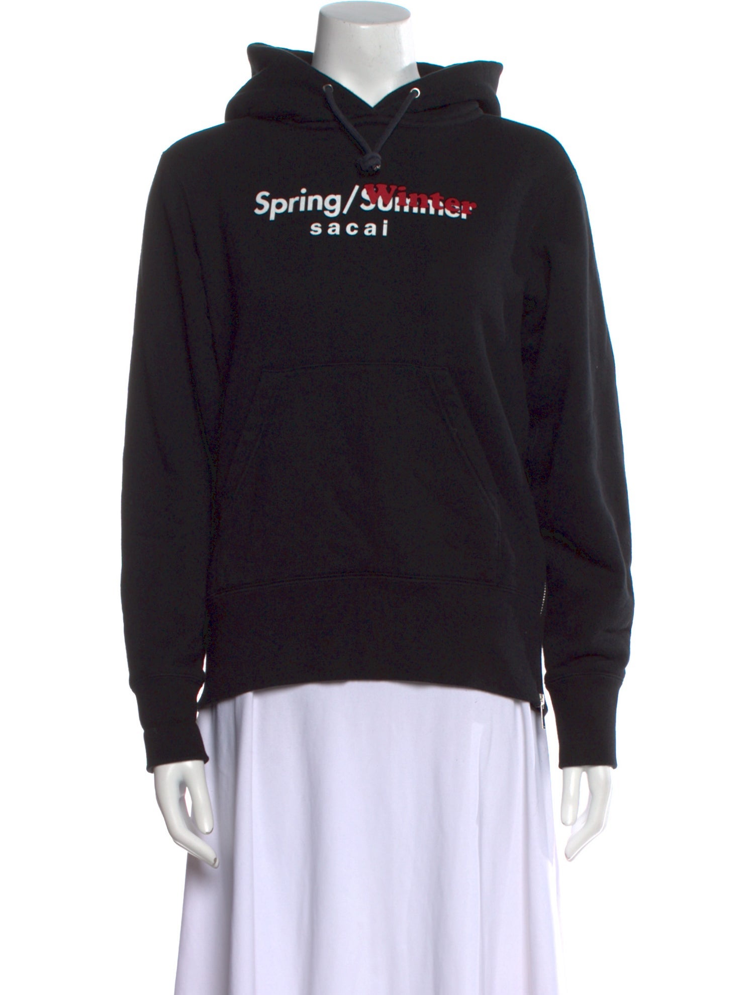 Sacai Graphic Print Crew Neck Sweatshirt