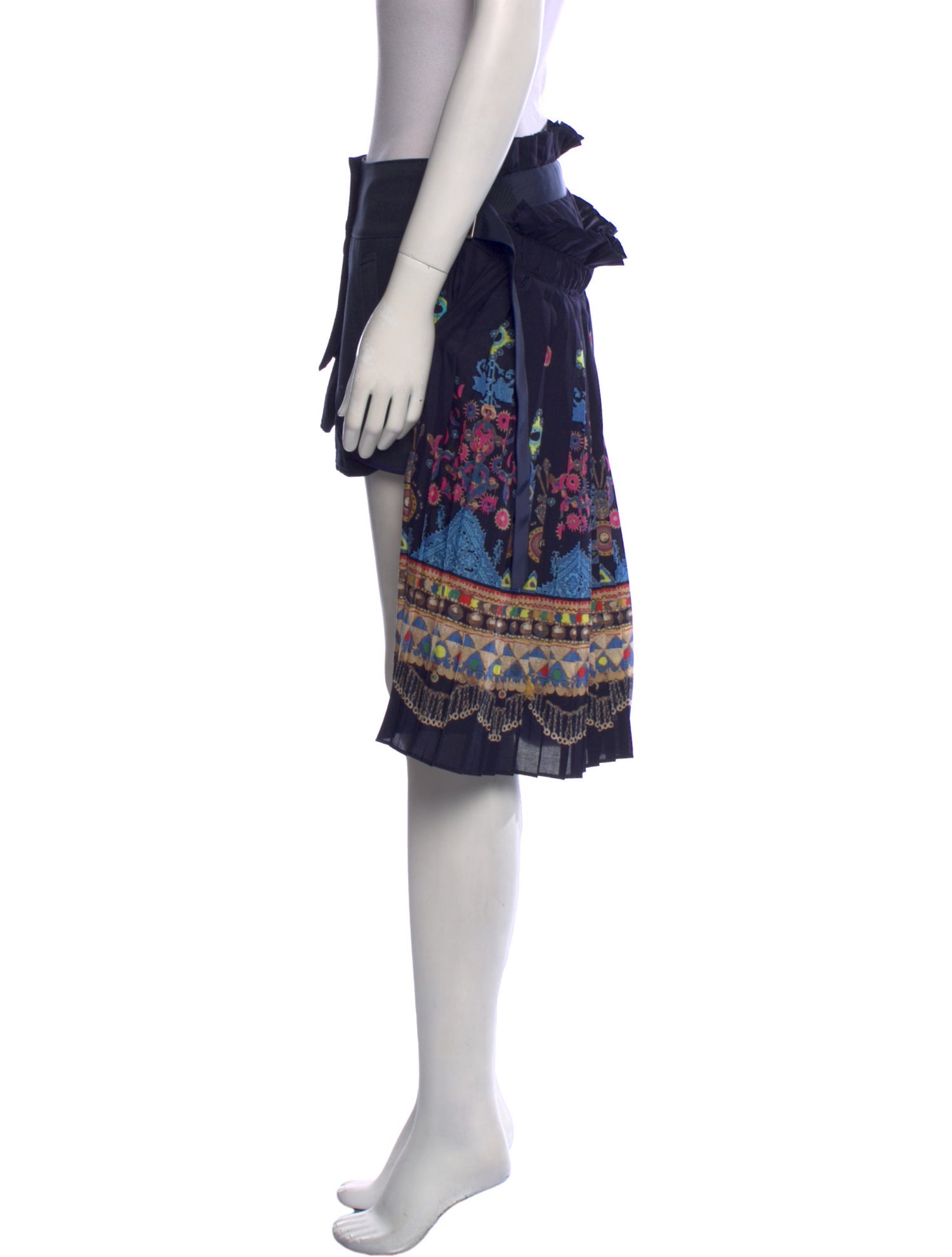 Sacai Printed Wide Leg Pants