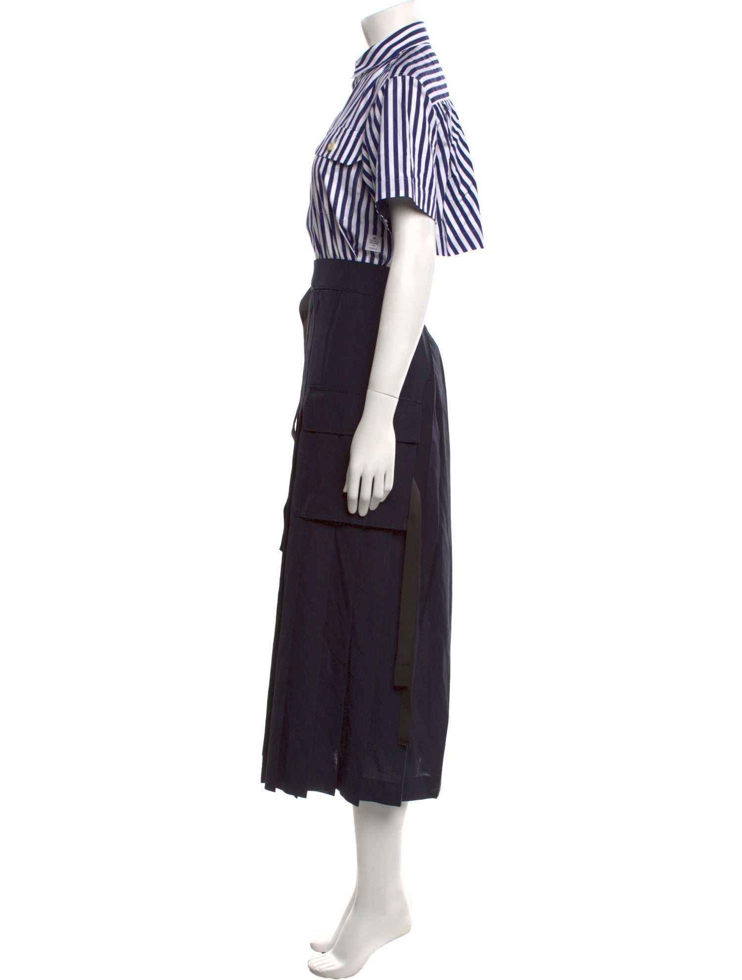 Sacai Striped Long Dress