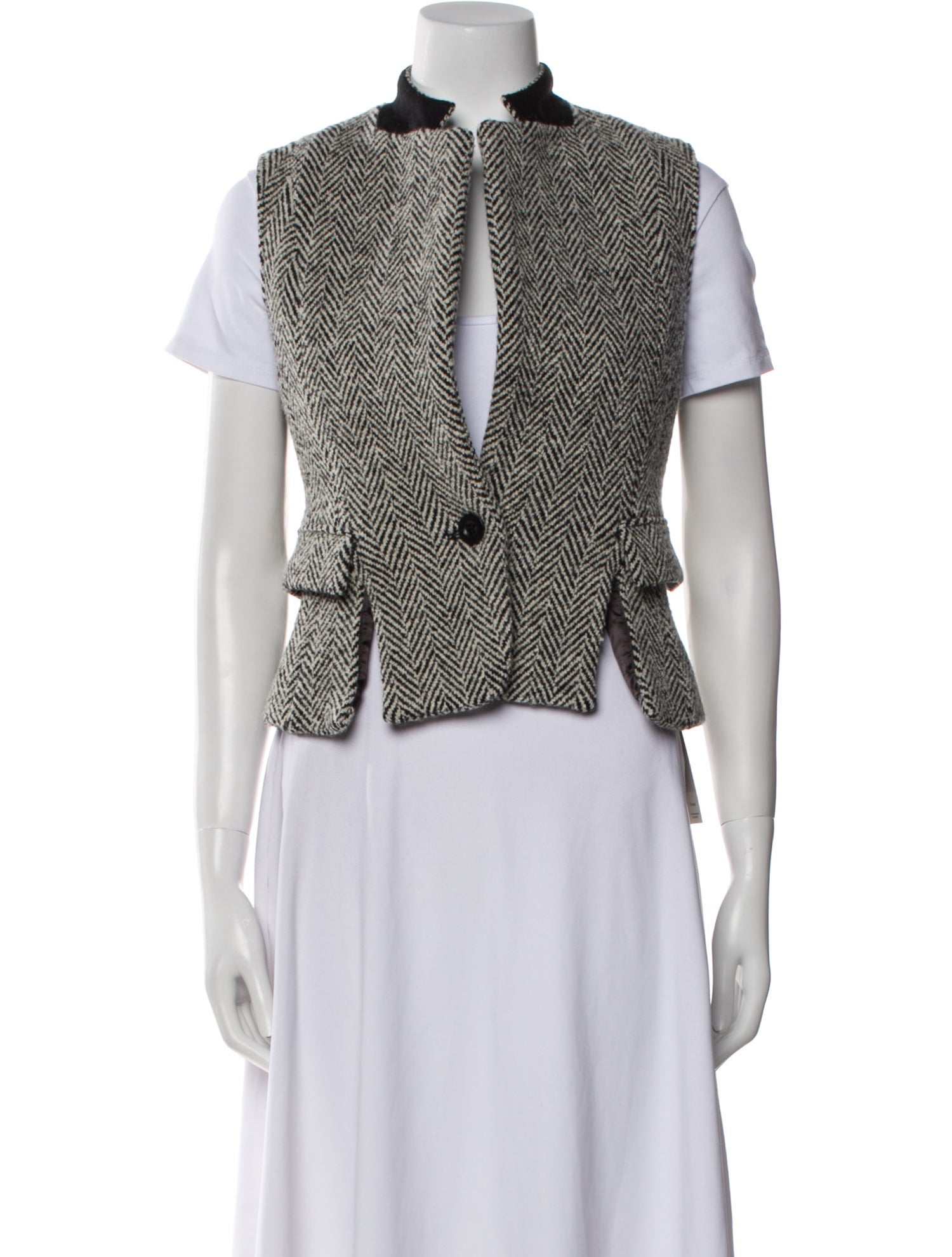 Sacai Wool Striped Vest