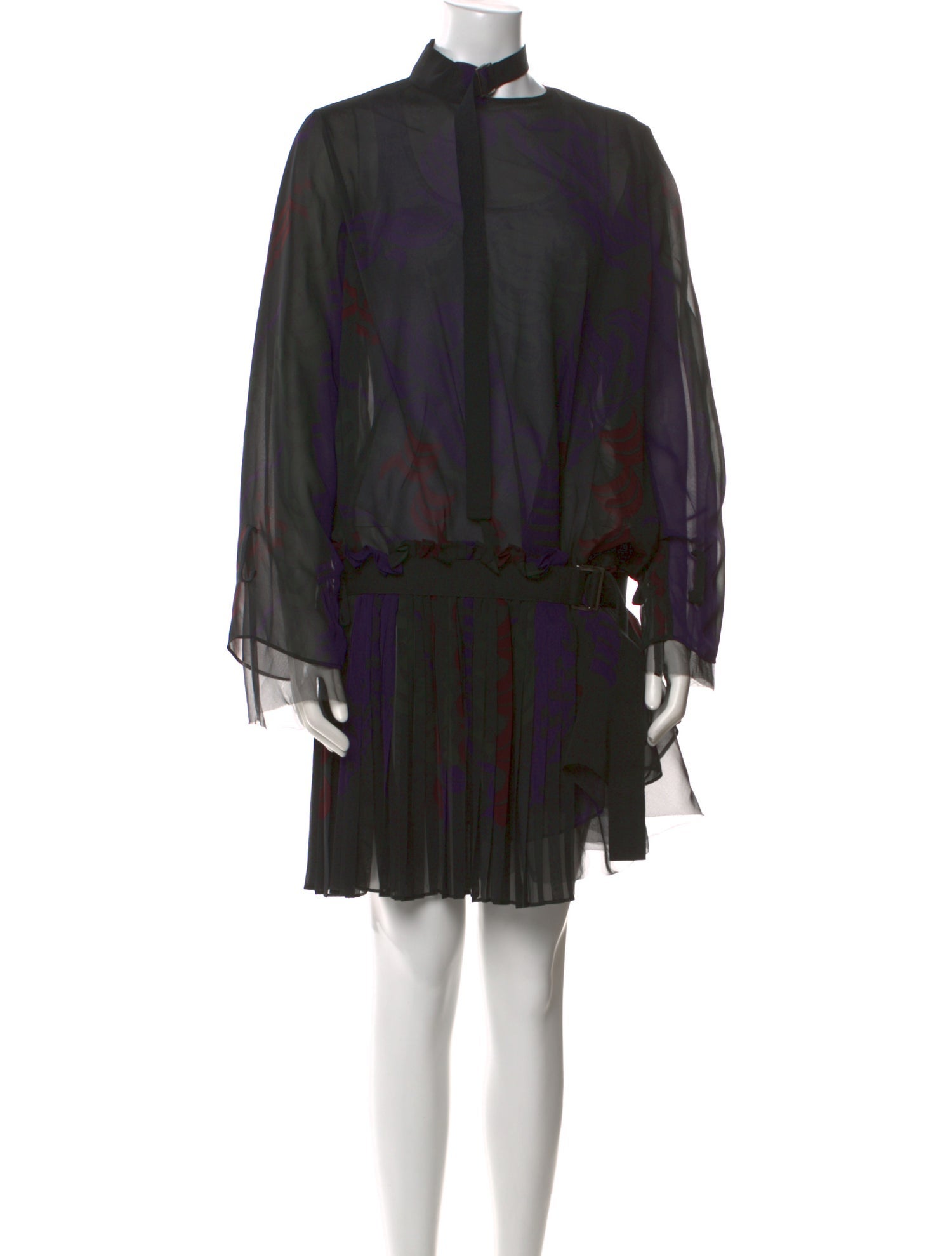 Sacai Printed Knee-Length Dress