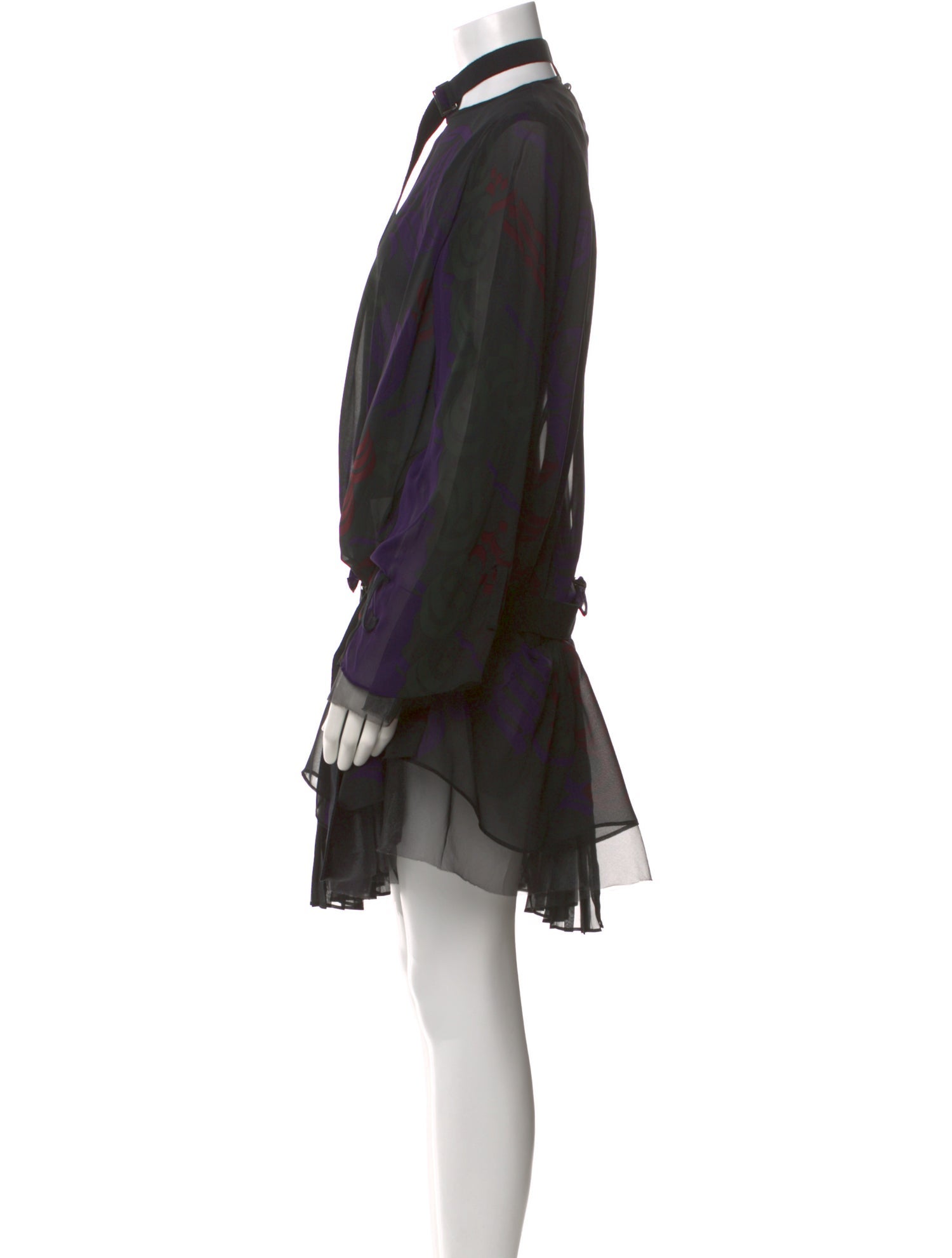 Sacai Printed Knee-Length Dress