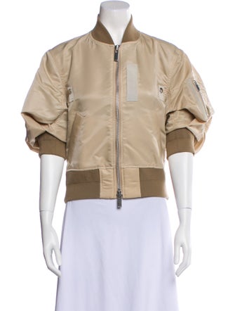 Sacai Nylon Graphic Print Bomber Jacket