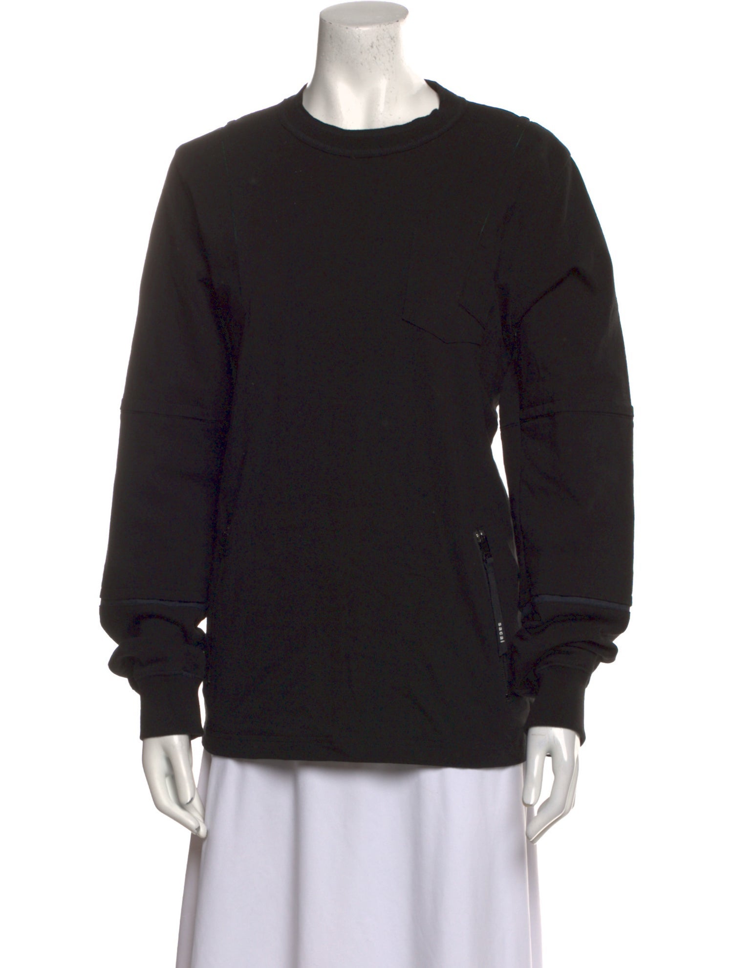 Sacai Crew Neck Long Sleeve Sweatshirt