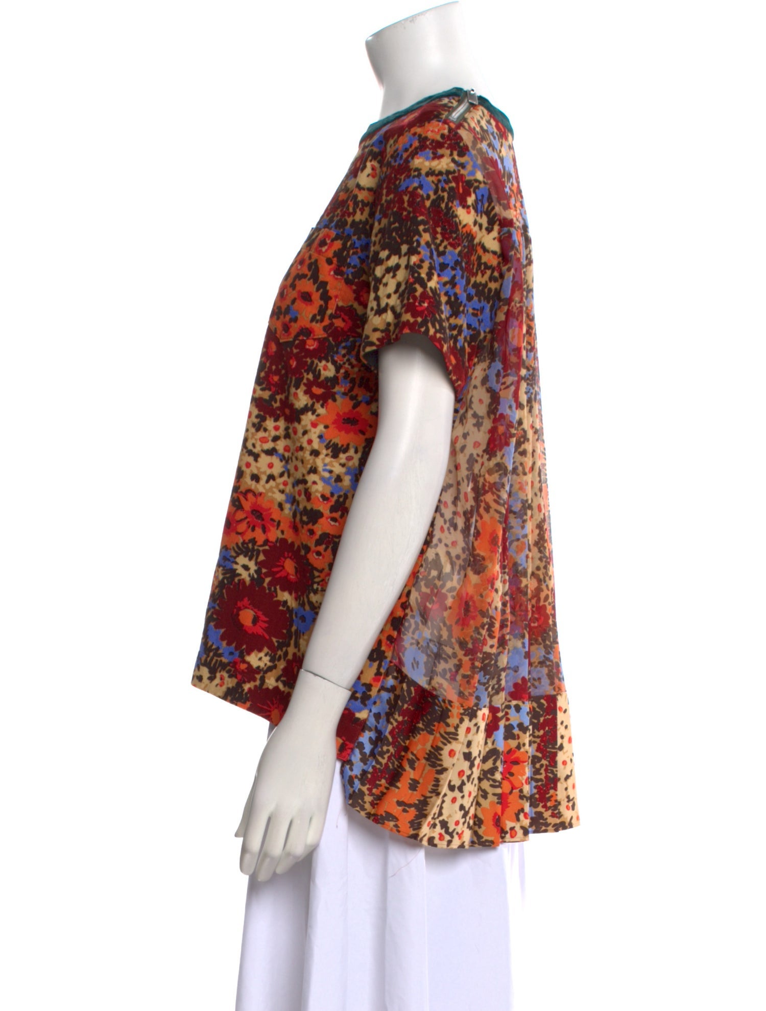 Sacai Printed Crew Neck T-Shirt