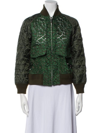 Sacai Lace Pattern Bomber Jacket