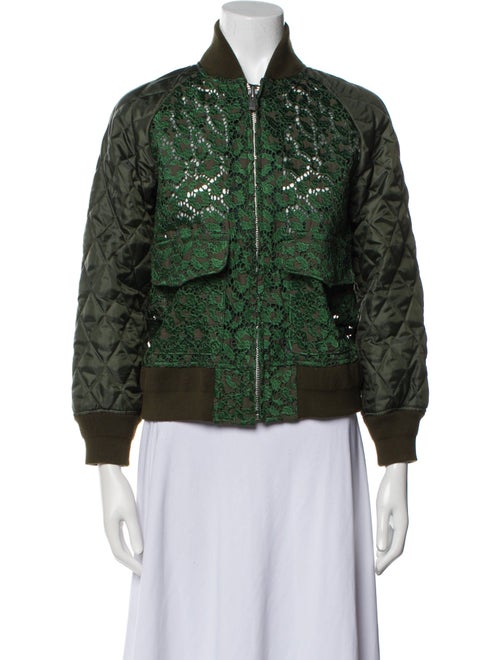 Sacai Lace Pattern Bomber Jacket