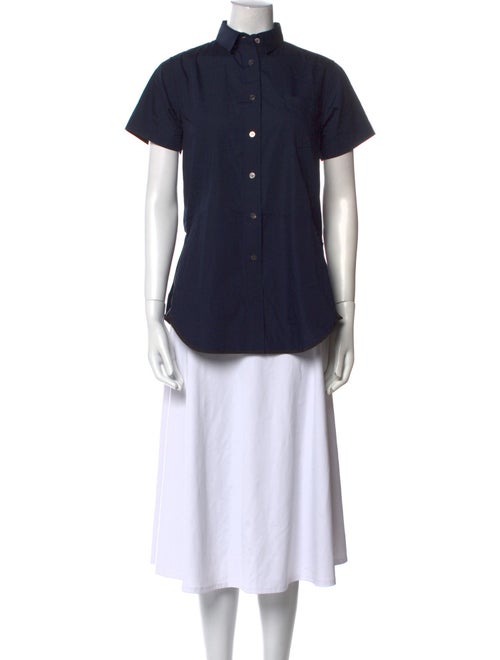 Sacai Short Sleeve Button-Up Top