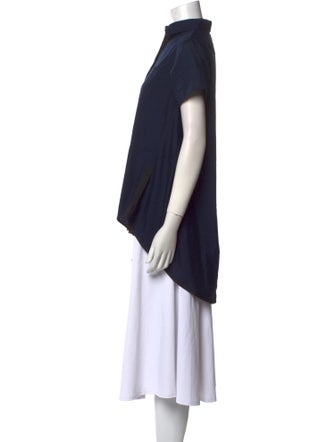 Sacai Short Sleeve Button-Up Top