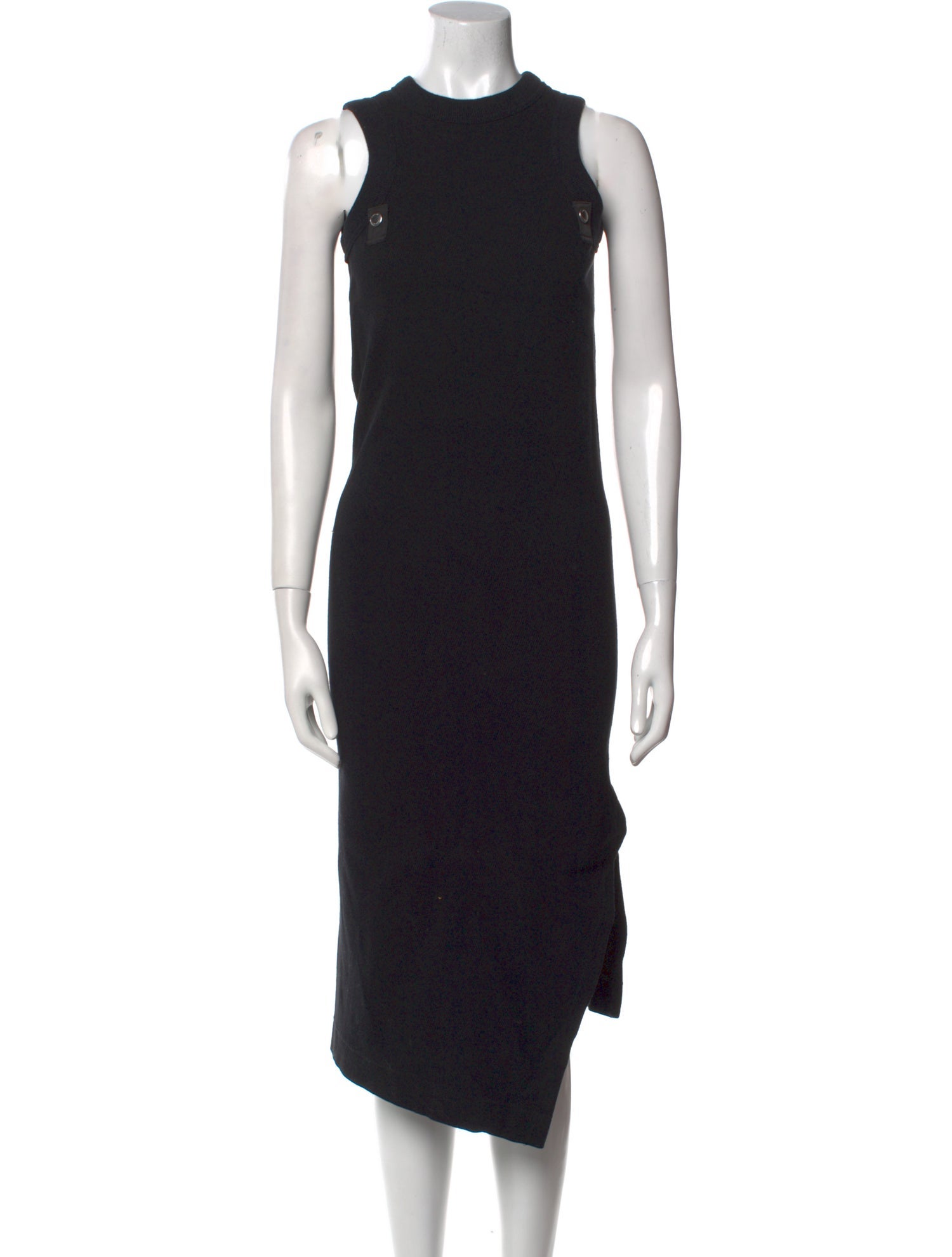 Sacai Crew Neck Long Dress