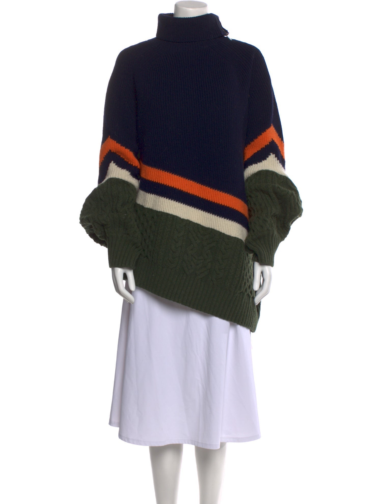 Sacai Wool Striped Sweater