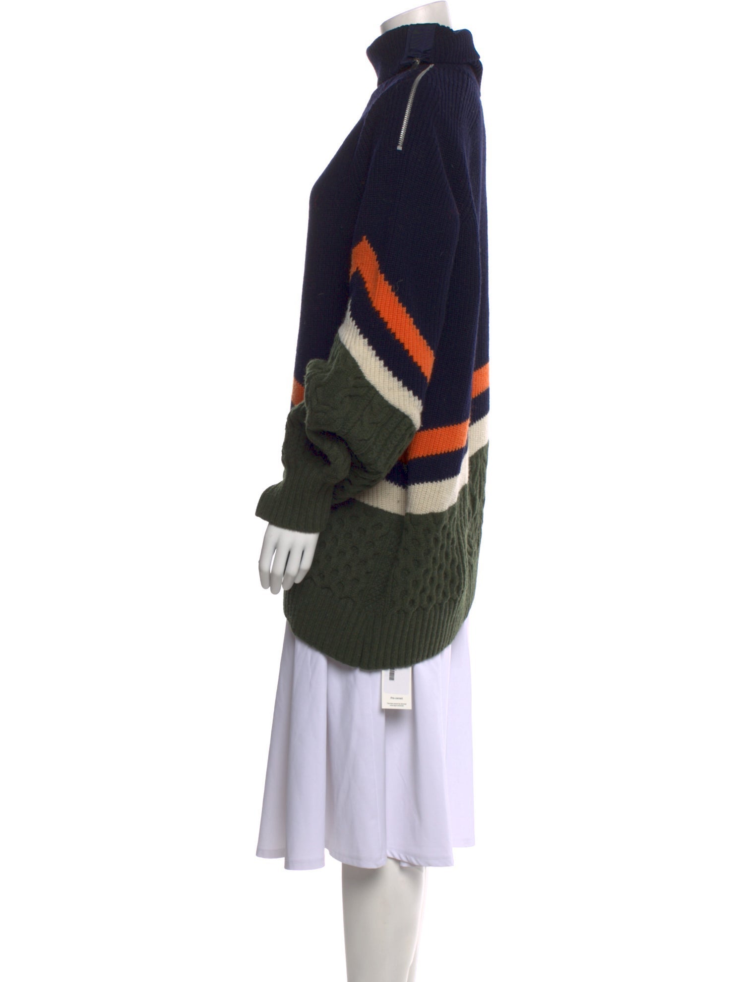 Sacai Wool Striped Sweater