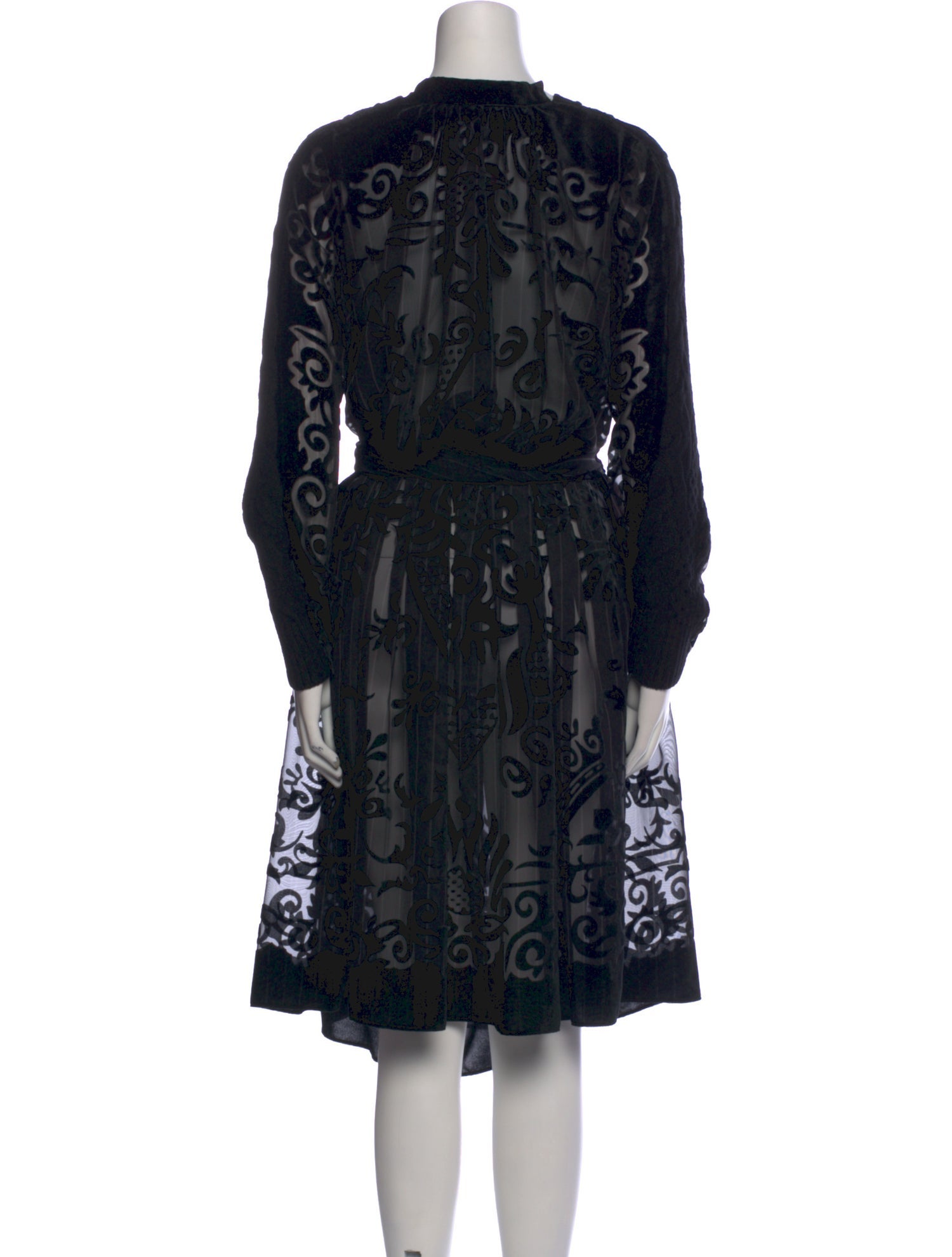 Sacai Wool Midi Length Dress