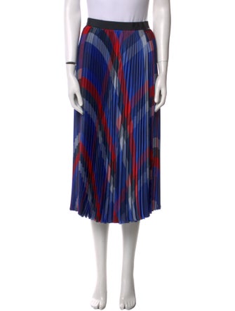 Sacai Striped Midi Length Skirt