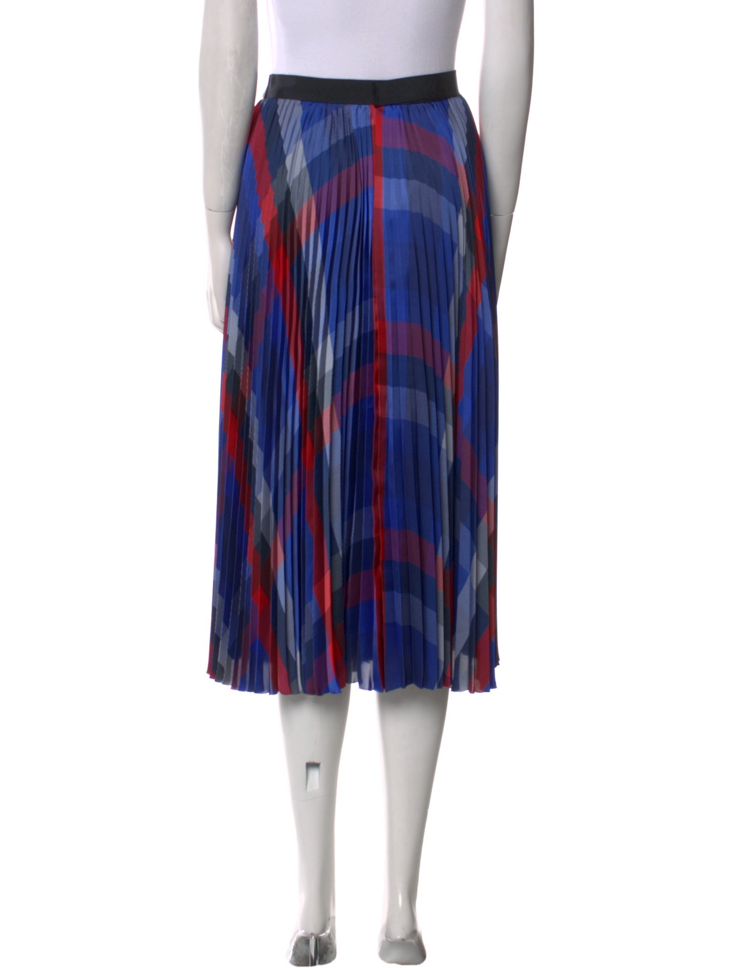 Sacai Striped Midi Length Skirt