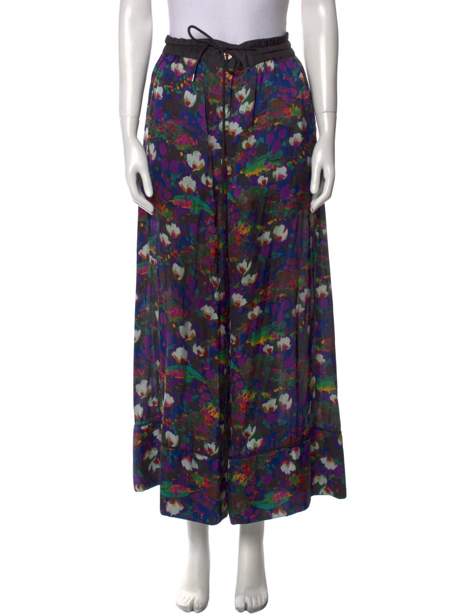 Sacai Printed Wide Leg Pants