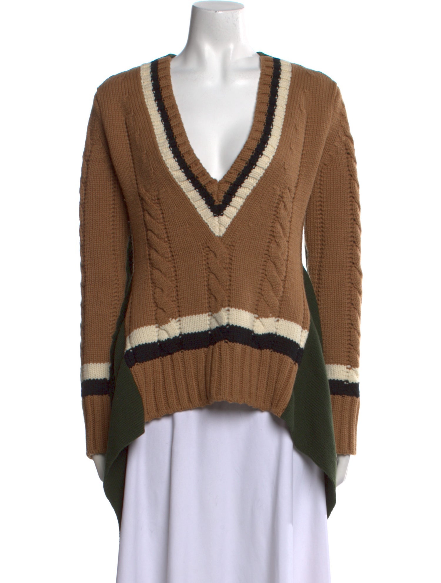 Sacai Wool Striped Sweater