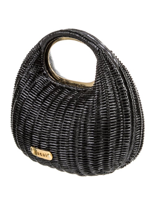 Sacai Wicker Top Handle Bag