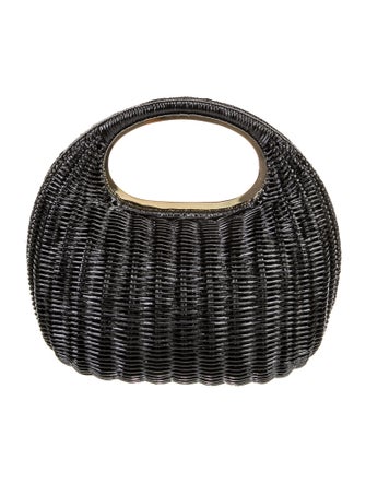 Sacai Wicker Top Handle Bag