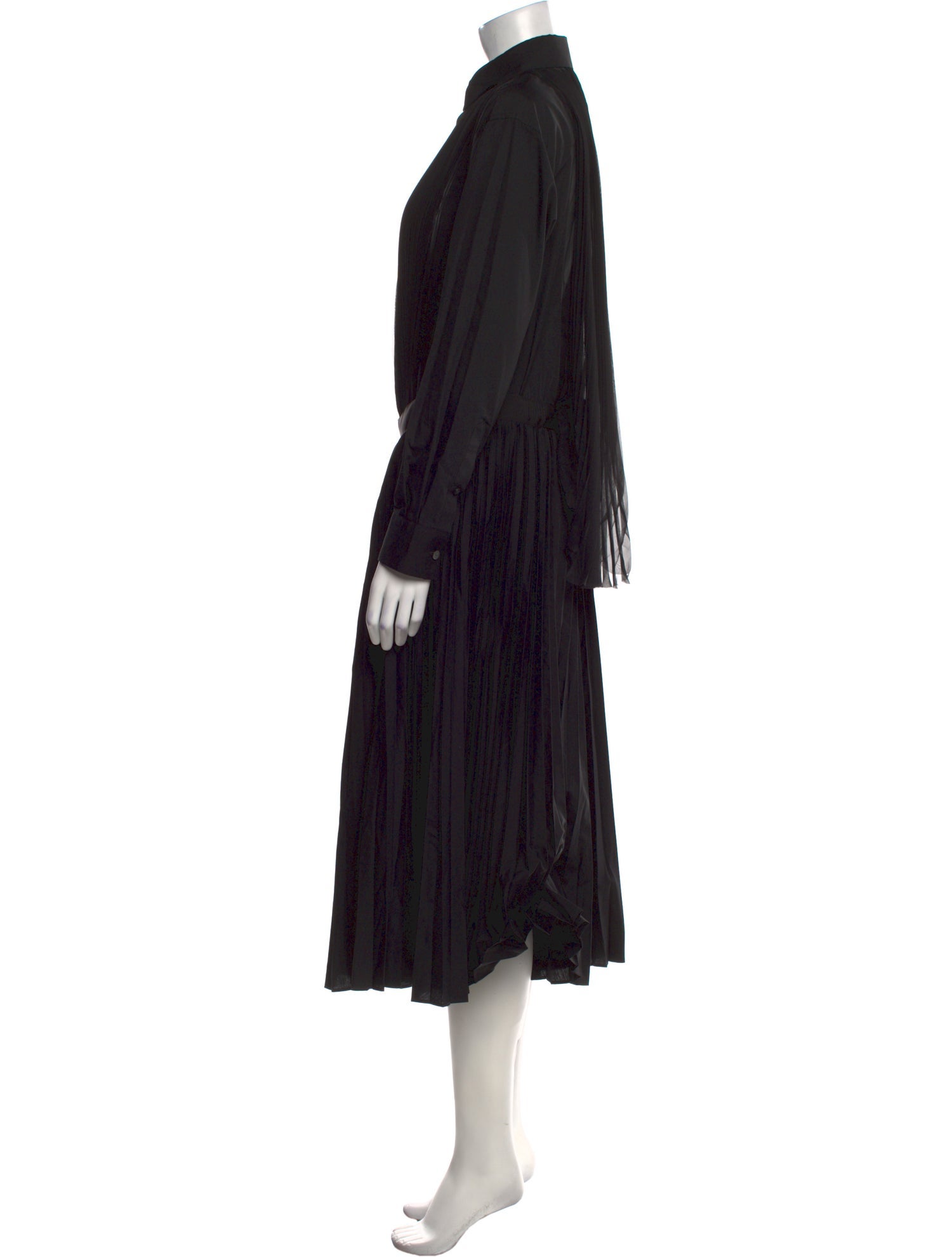 Sacai Mock Neck Long Dress