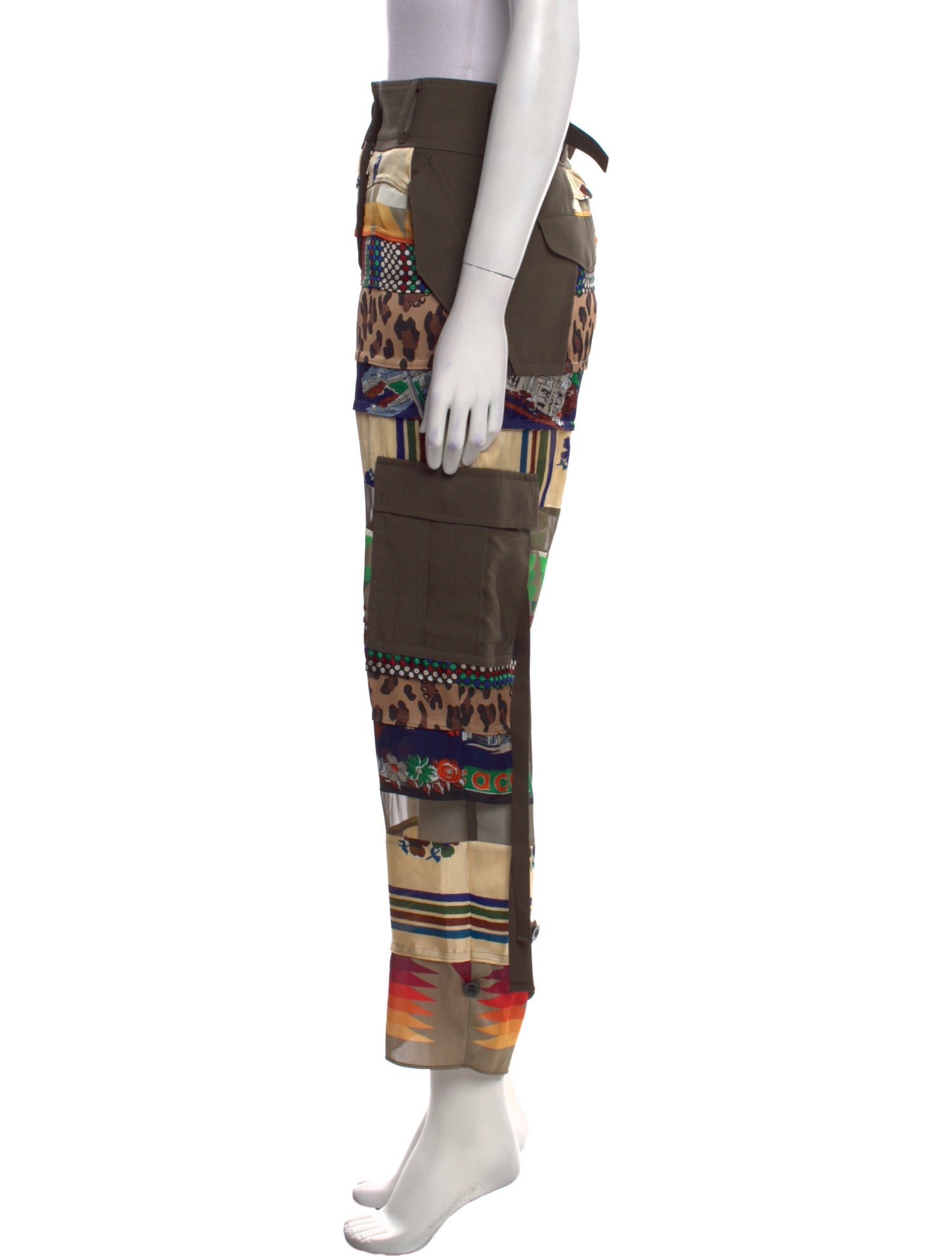 Sacai Printed Straight Leg Pants