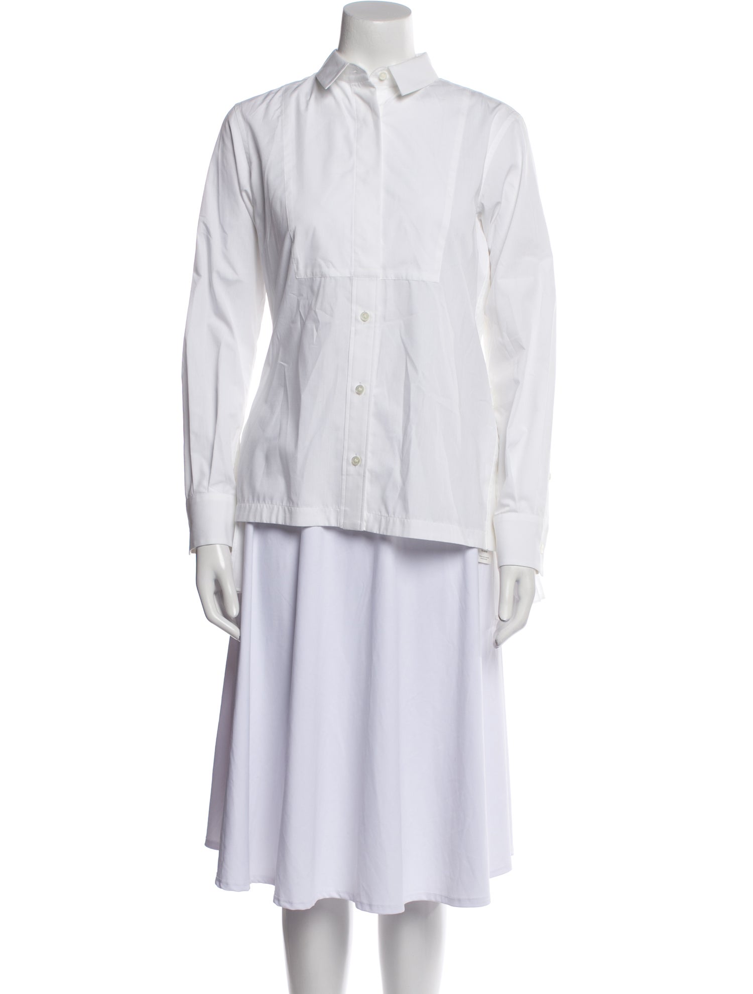 Sacai Long Sleeve Button-Up Top