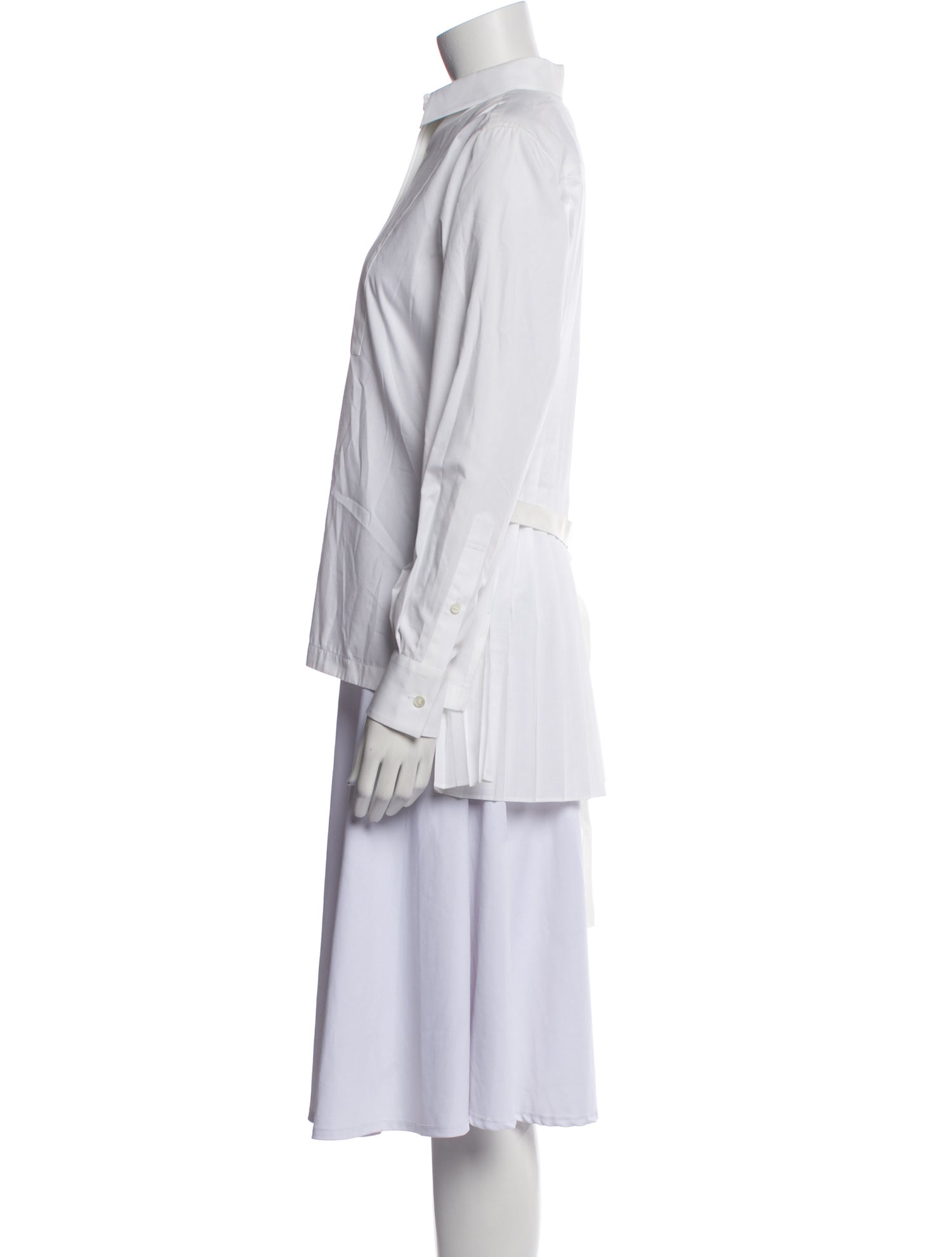 Sacai Long Sleeve Button-Up Top