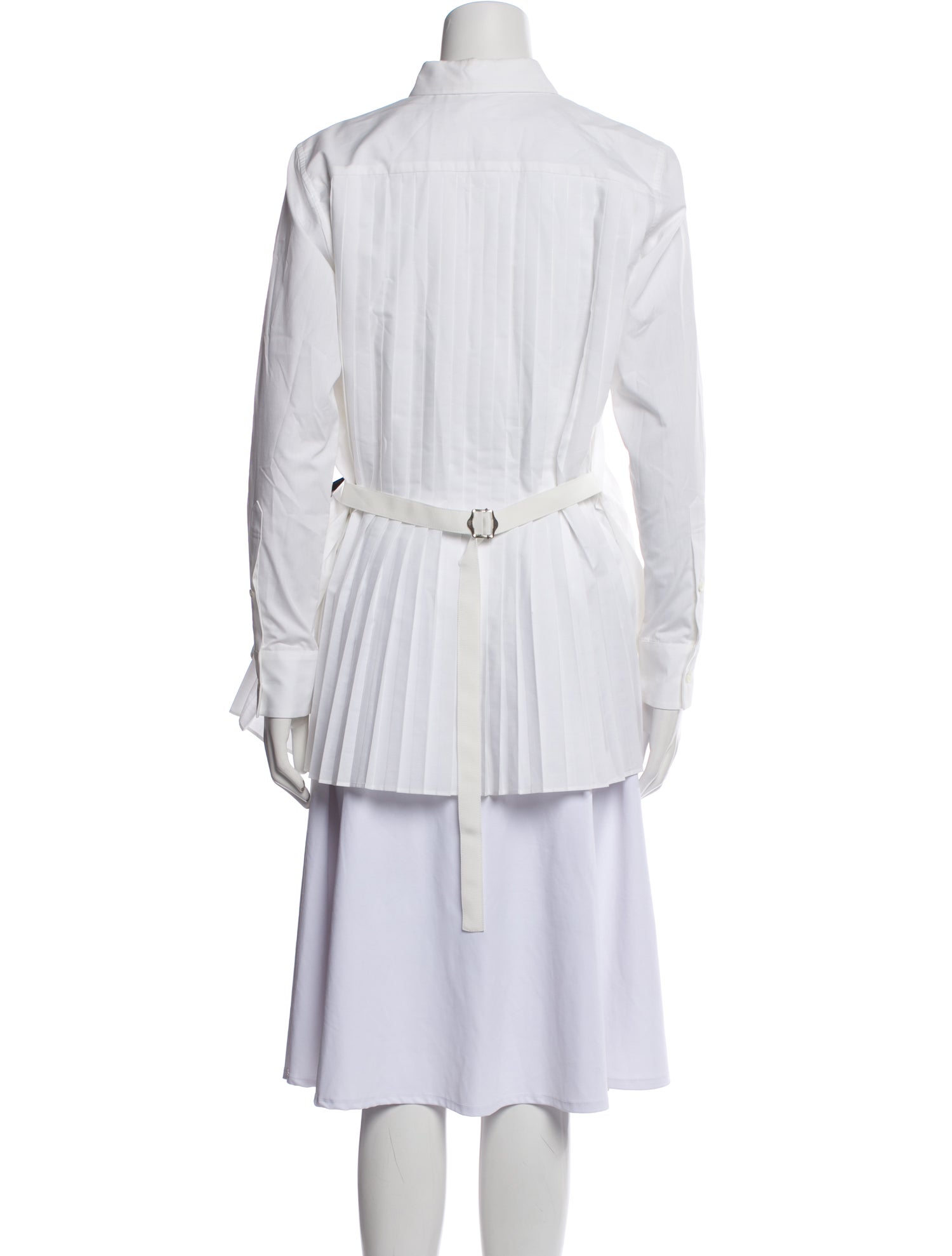 Sacai Long Sleeve Button-Up Top