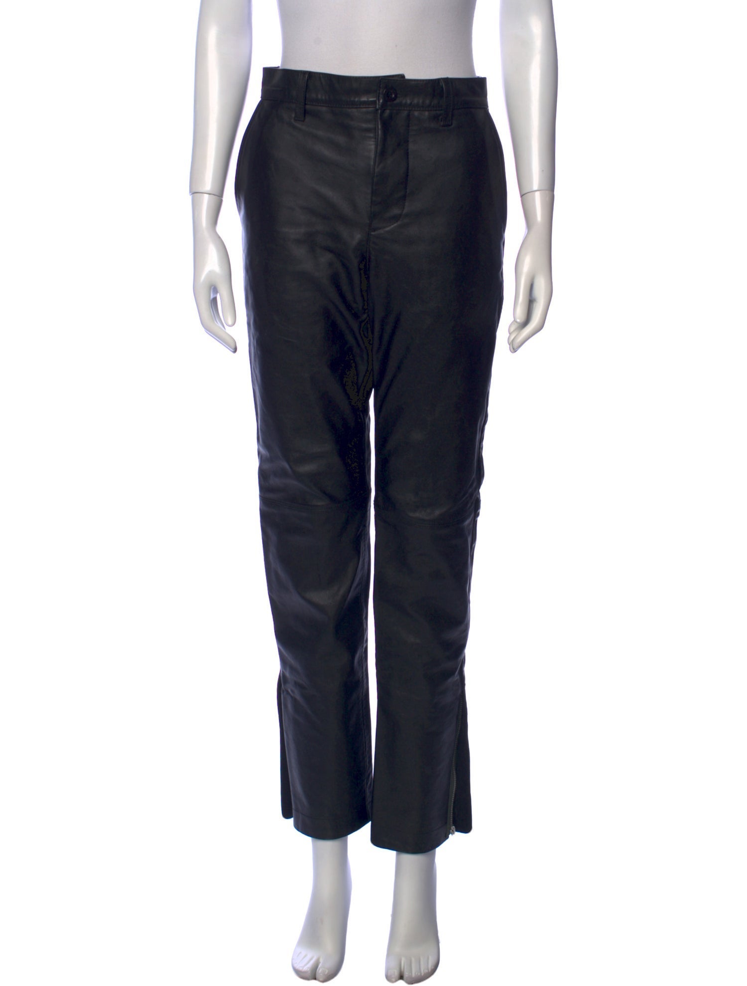 Sacai Leather Straight Leg Pants