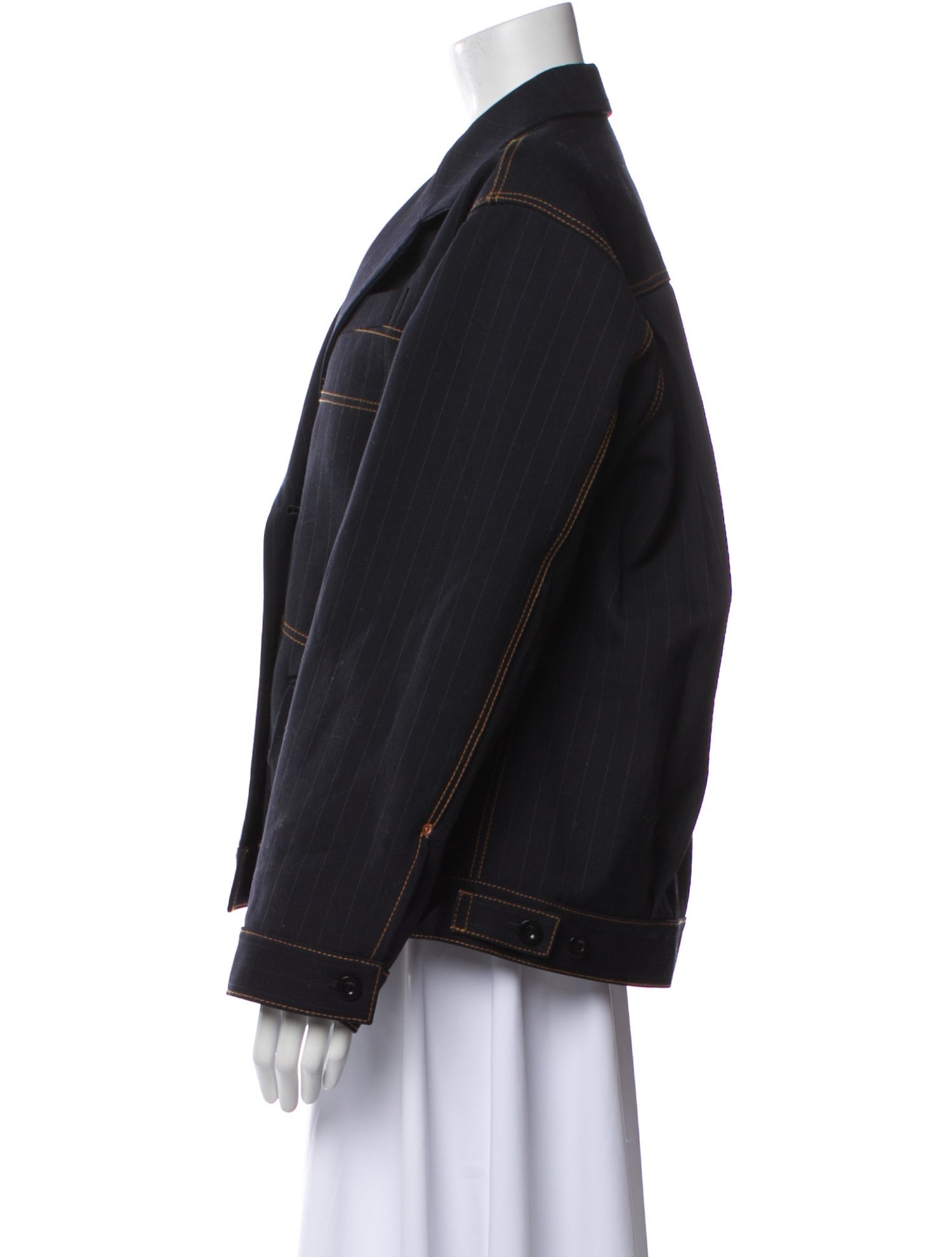 Sacai Striped Denim Jacket