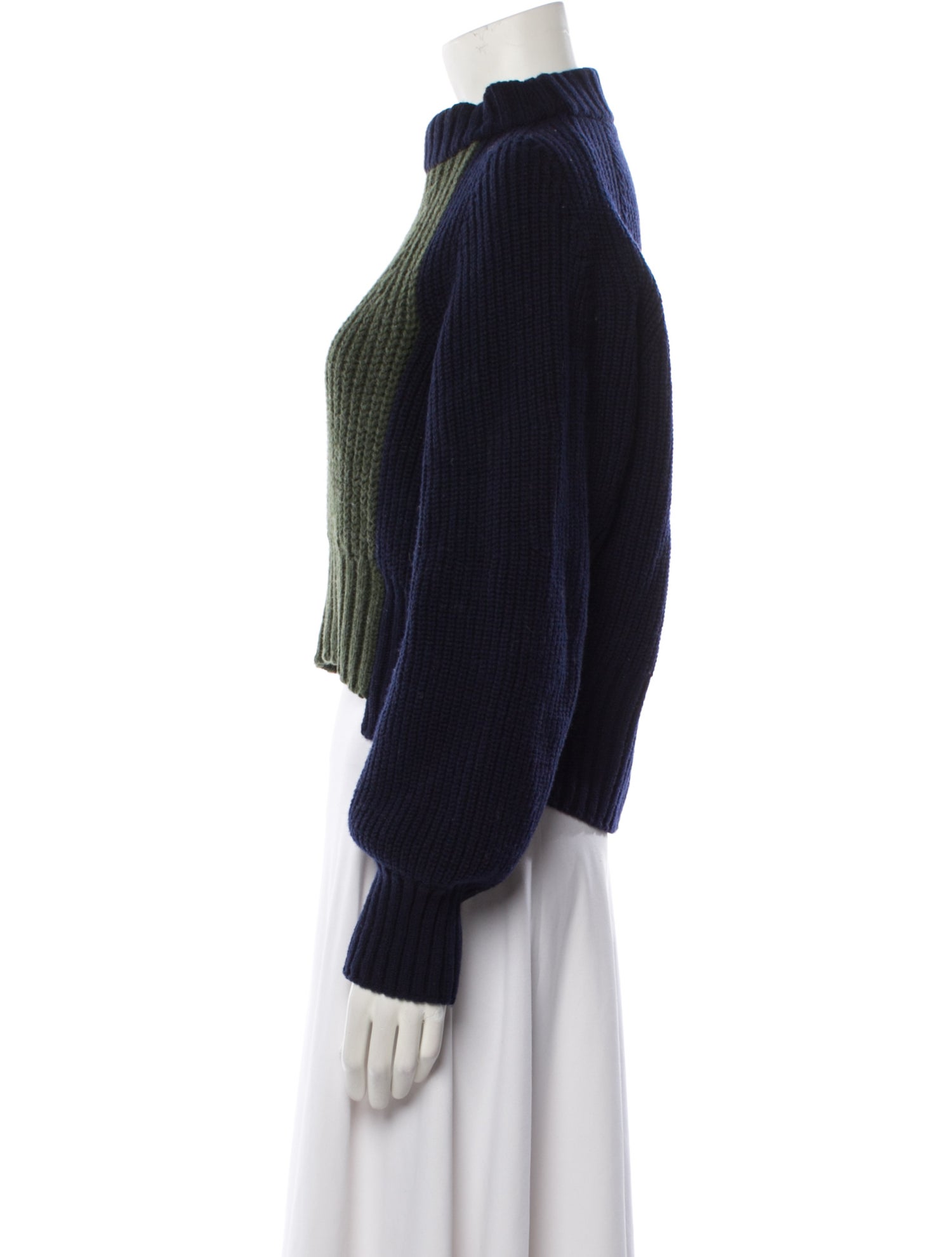 Sacai Wool Mock Neck Sweater